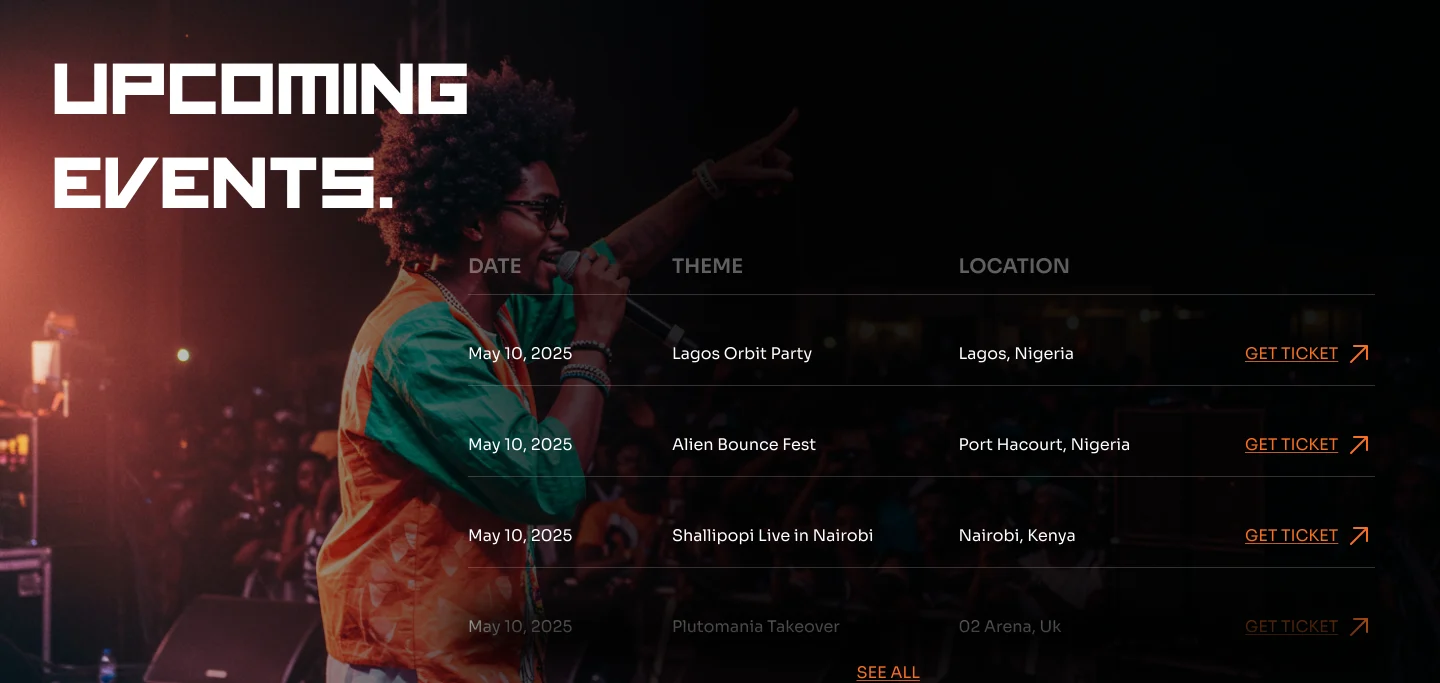 Upcoming Events